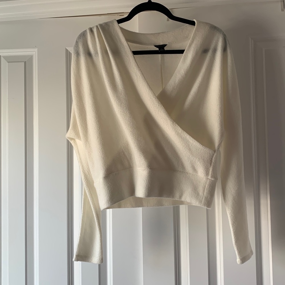 Ann Taylor Wrap Sweater Top